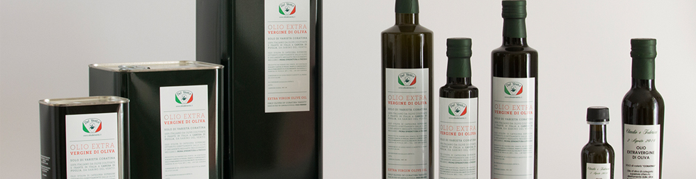 formati bottiglie lattine olio del vento